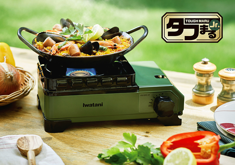 タフまるJr.で野外パエリア