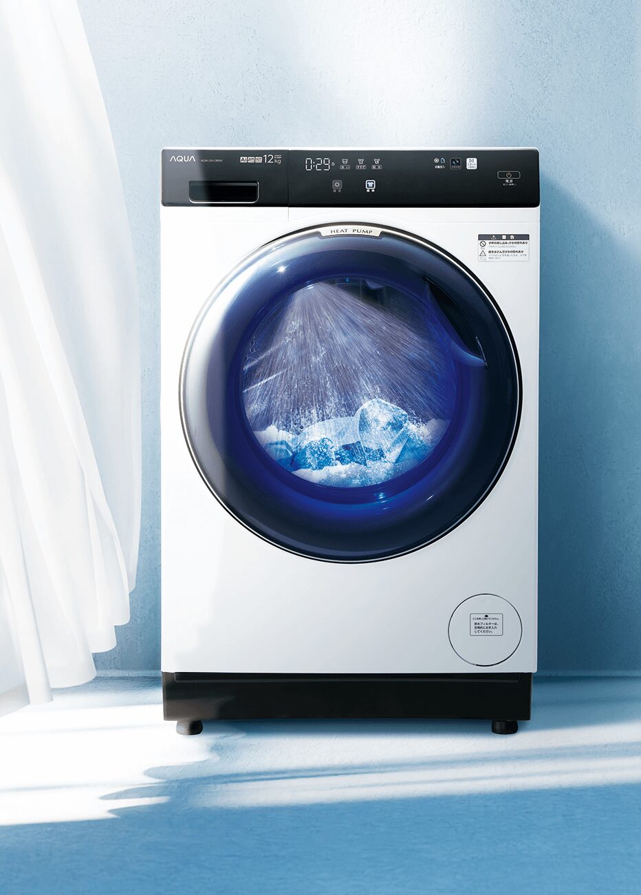アクアドラム式洗濯機の洗濯イメージ