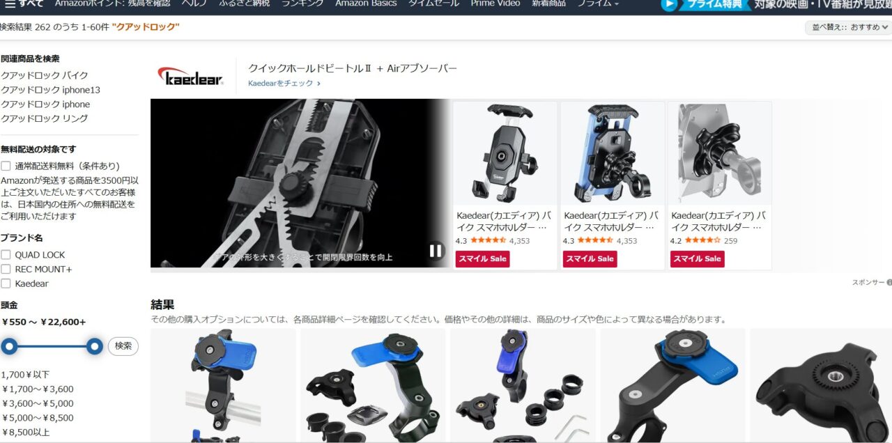 Amazonの検索結果