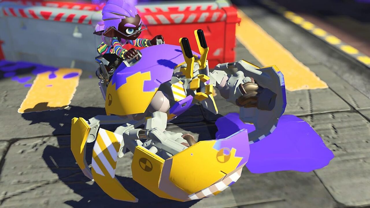 スプラトゥーン３　乗り物に乗って戦うキャラクター