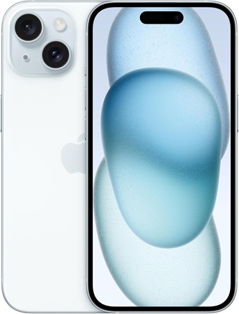 中古のiPhone15　ブルー